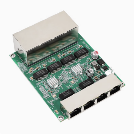 Customized na 12-port module, 8 standard na POE port