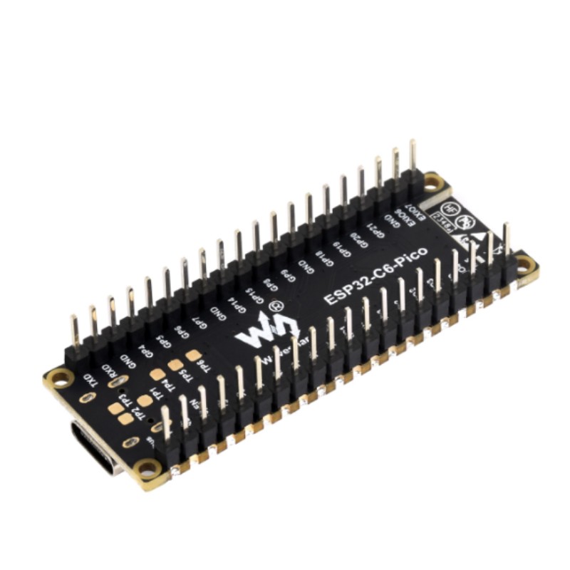 ESP32-C6-Pico-M na may mga Solder Pin